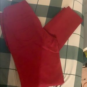 Blue spice red jeggings